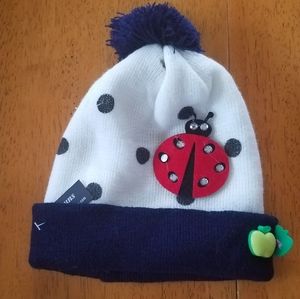 Kids ladybug beanie